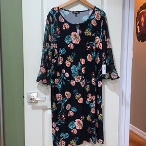 Long sleeve floral dress